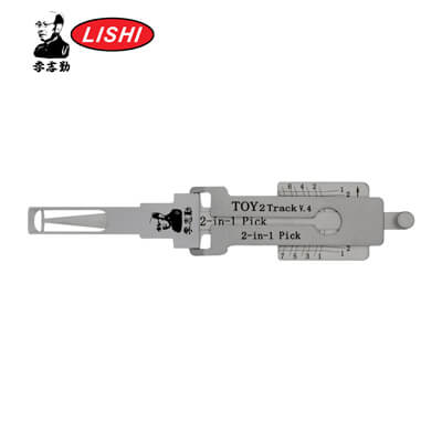ORIGINAL LISHI - TOY2T 80K Lexus and Toyota / 2-In-1 Pick & Decoder / 8-Cut / 2-Track / AG / V4