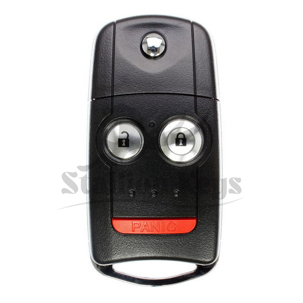 2007-2013 Acura MDX RDX Remote Flip Key 3B / PN: 35111-STX-325 / N5F0602A1A / AFTERMARKET