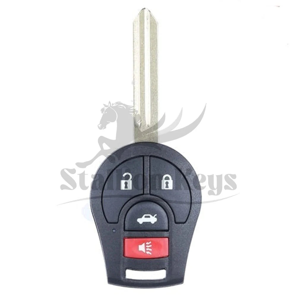 2003-2019 Nissan Sentra | Versa | 4-Button Remote Head Key | CWTWB1U751 | NON-TRANSPONDER | AFTERMARKET