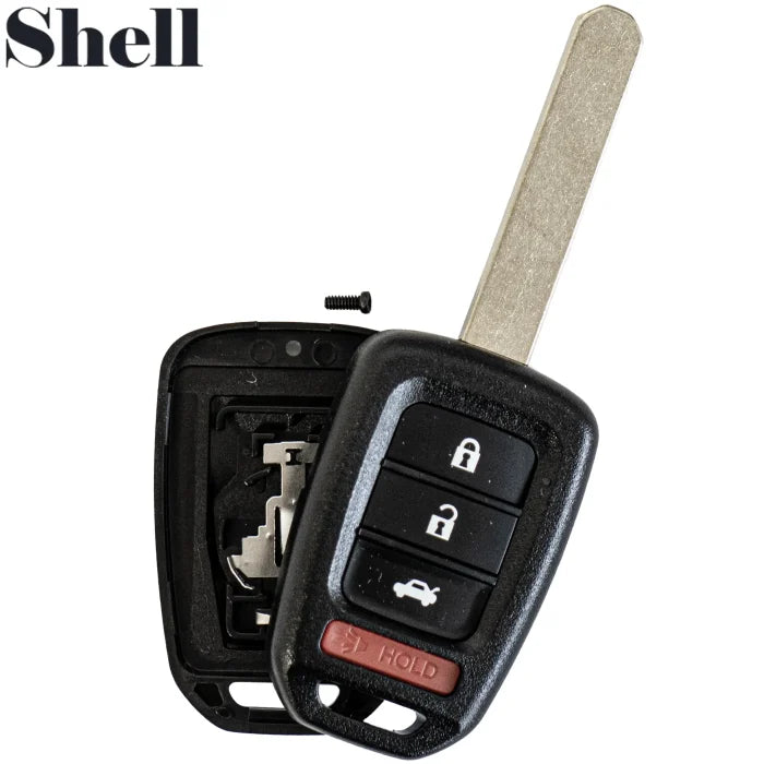 2013-2017 Honda Accord Civic / 4-Button Remote Head Key SHELL / MLBHLIK6-1T-A / AFTERMARKET