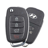 2015-2021 Hyundai Tucson / 4-Button Remote Flip Key / PN: 95430-D3010 / TQ8-RKE-4F25 / OEM