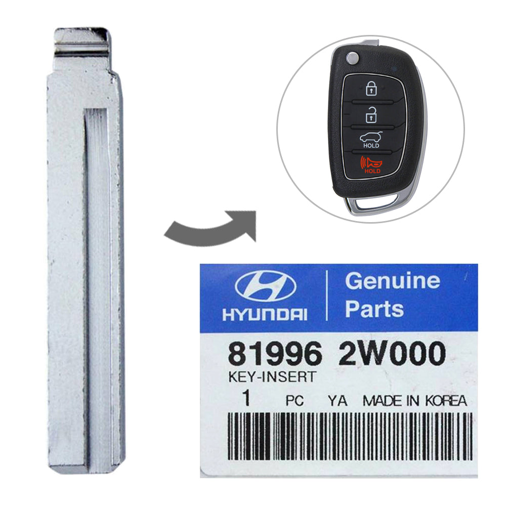 2013-2016 Hyundai Santa Fe / Remote Flip Key Blade / PN: 81996-2W000 / AFTERMARKET or OEM