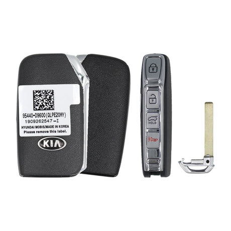 2021-2022 Kia Sportage  4-Button Smart Key  PN: 95440-D9600  TQ8-FOB-4F24 - front, back, side buttons and emergency key