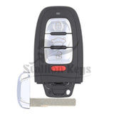 2008-2016 Audi 4-Button Remote Key / Without Comfort Access / 315 MHz / PN: 8T0959754A / FCC ID: IYZFBSB802 / AFTERMARKET