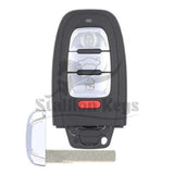 2008-2016 Audi 4-Button Smart Key Comfort Access / PN: 8T0959754G / FCC ID: IYZFBSB802 / 315 MHz / OEM REFURB
