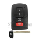 2012-2020 Toyota Avalon / Camry / Corolla / 4-Button Smart Key / PN: 89904-06140 / HYQ14FBA / G Board 0020 / AFTERMARKET