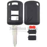 2016-2026 Mitsubishi / 3-Button Remote Head Key SHELL / MIT3 / OUCJ166N / AFTERMARKET