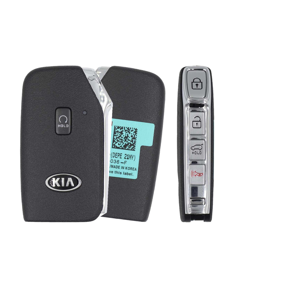 2021-2022 Kia Niro  Smart Key 5-Button Hatch  PN: 95440-G5020  TQ8-FOB-4F34 - Brand New, side buttons shown