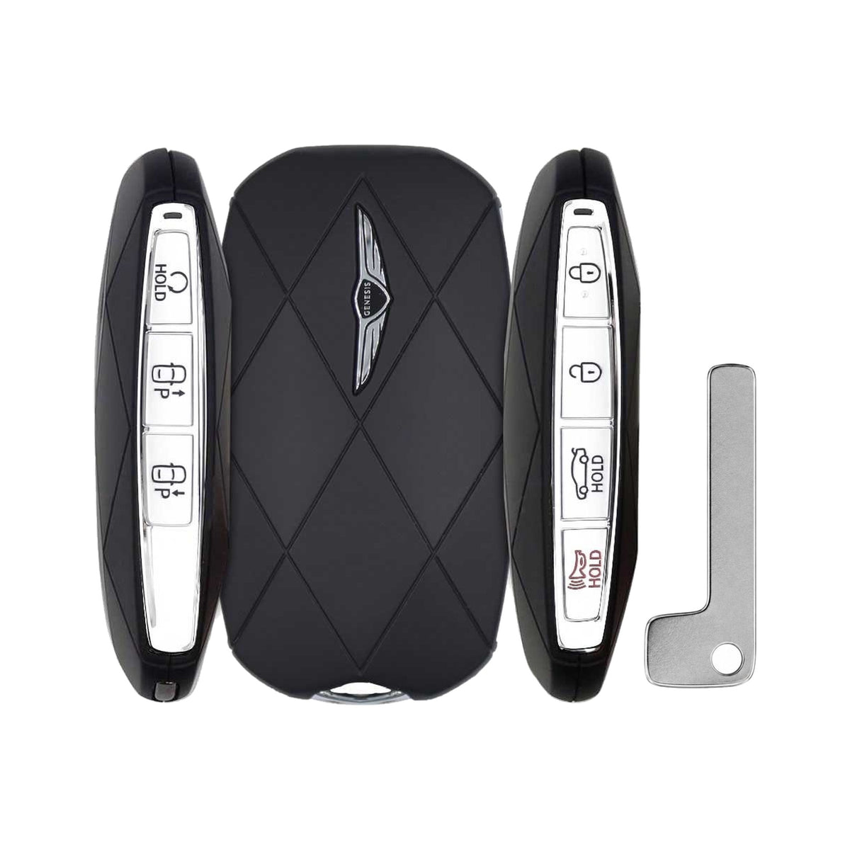 2022-2026 Genesis G90  7-Button Smart Key  PN: 95440-T4100  TQ8-FOB-4F53U - front, back, side buttons and emergency key