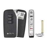 2022-2024 Kia EV6  7-Button Smart Key  PN: 95440-CV010  CQOFD01340 - front, back, side buttons and emergency key