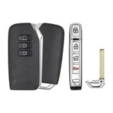 2022-2024 Kia EV6  7-Button Smart Key  PN: 95440-CV010  CQOFD01340 - front, back, side buttons and emergency key