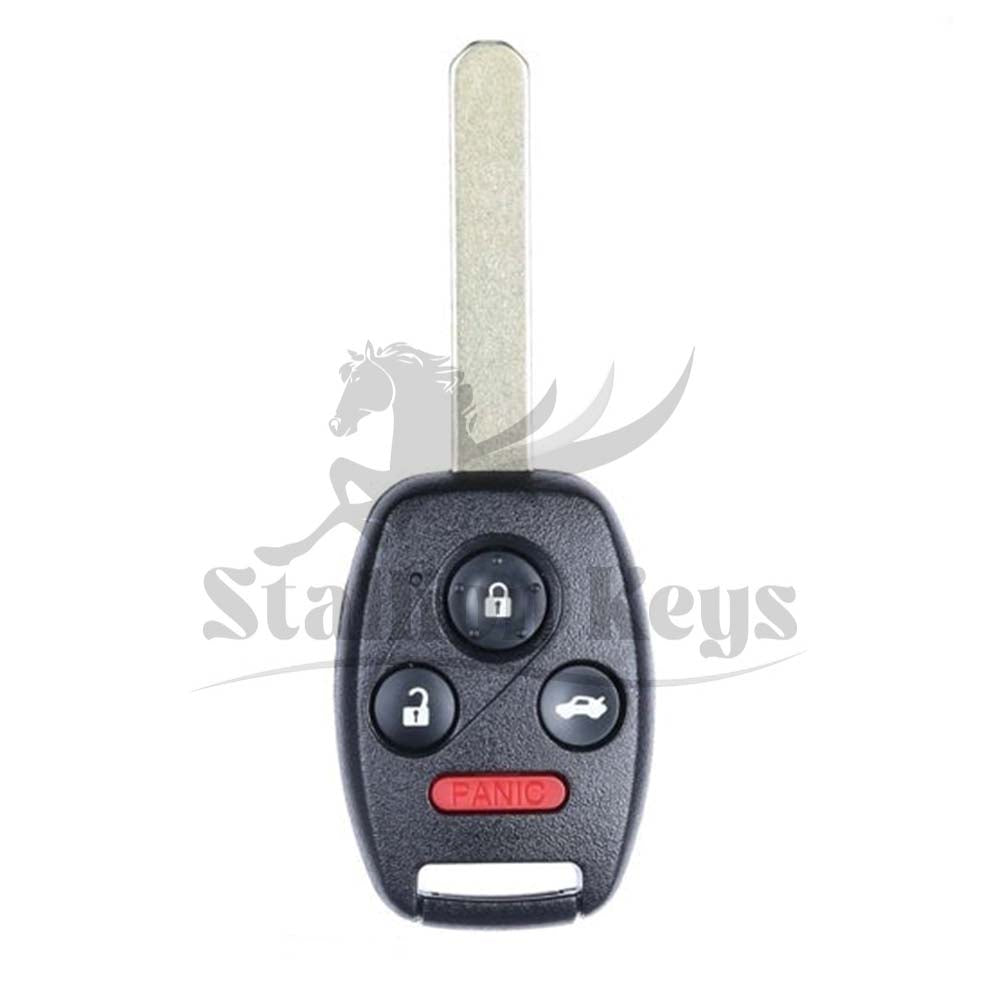 2008-2012 Honda Accord 2 Door / 4-Button Remote Head Key / PN: 35118-TE0-A30 / MLBHLIK-1T / AFTERMARKET