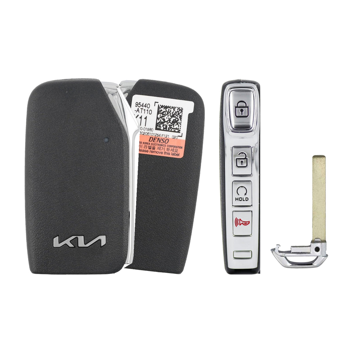 2021-2026 Kia Niro  4-Button Smart Key  PN: 95440-AT110  CQOFN01050 - front, back, side buttons and emergency key