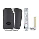2018-2021 Kia Soul 4-Button Smart Key  PN: 95440-K0010  95440-K0000  SY5SKFGE04 - front, back, side buttons and emergency key