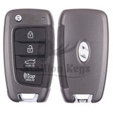 2019-2023 Hyundai Sonata / 4-Button Flip Key / PN: 95430-L1000 / TQ8-RKE-4F40 / OEM