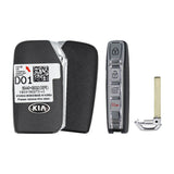 2019-2022 Kia Niro  4-Button Smart Key  PN: 95440-G5010  TQ8-FOB-4F24 (DE PE) - front, back, side buttons and emergency key