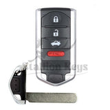 2009-2014 Acura TL / 4-Button Smart Key / PN: 72147-TK4-A71 / M3N5WY8145 / AFTERMARKET