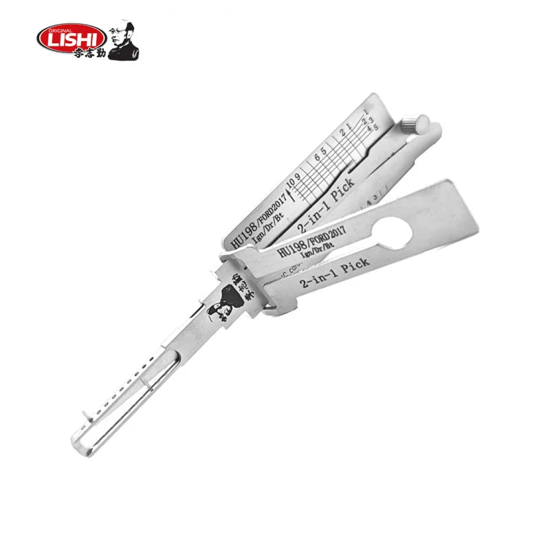 ORIGINAL LISHI - HU198 Ford 2017 / New Keyway 2-in-1 Pick & Decoder / AG