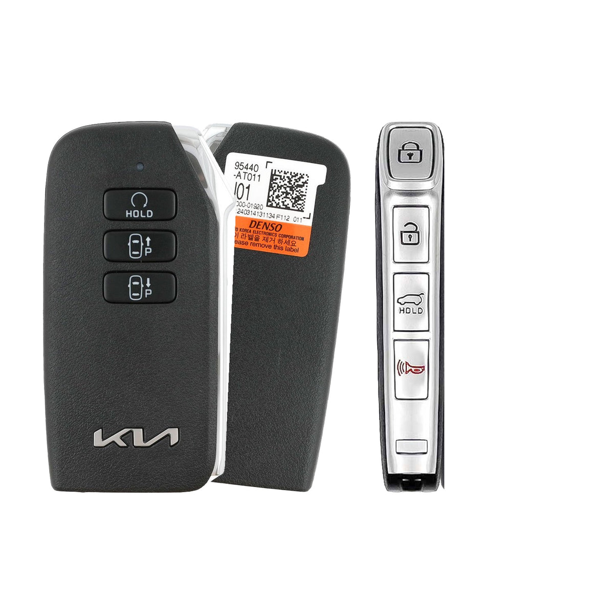 2023-2026 Kia Niro  Smart Remote Key 7 Buttons  PN: 95440-AT011  CQOFD01340 - Brand New, side buttons shown