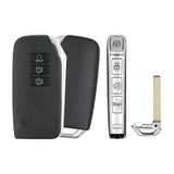2023-2026 Kia Niro  Smart Remote Key 7 Buttons  PN: 95440-AT011  CQOFD01340 - front, back, side buttons and emergency key