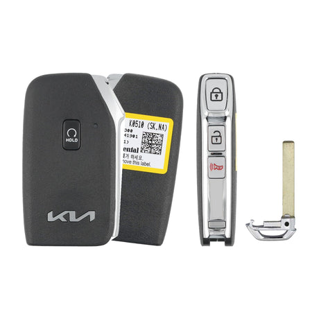 2022-2025 Kia Soul  4-Button Smart Key  PN: 95440-K0510  SY5MQ4AMFGE04 - front, back, side buttons and emergency key