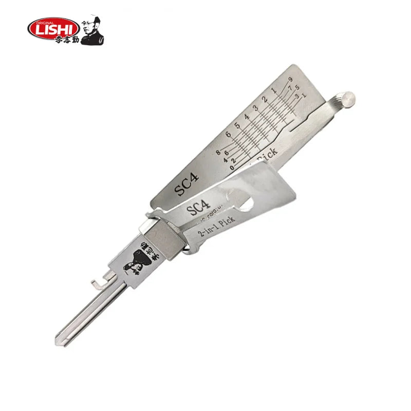 ORIGINAL LISHI - SC4 / 6-Pin / Schlage Keyway Tool / 2-in-1 Pick & Decoder / AG