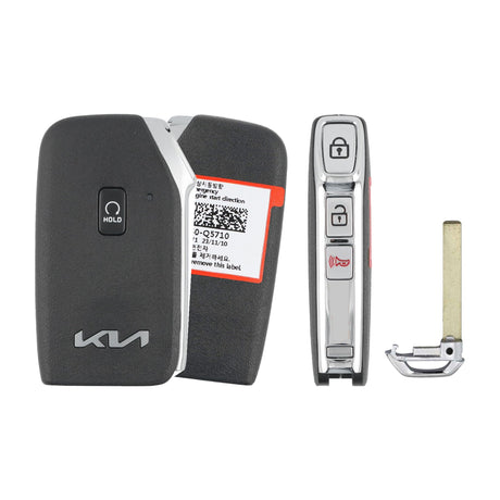 2022-2026 Kia Seltos  4-Button Smart Key  PN: 95440-Q5710  NYOSYEC5FOB1907 - front, back, side buttons and emergency key