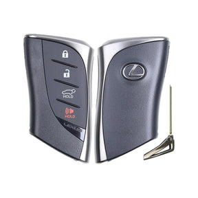 2018-2020 Lexus UX200  4-Button Smart Key  PN: 8990H-76020  HYQ14FBF Locked - front, back and emergency key
