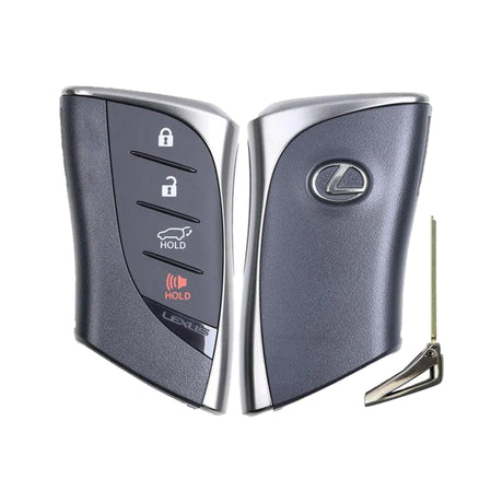 2018-2020 Lexus UX200  4-Button Smart Key  PN: 8990H-76020  HYQ14FBF Locked - front, back and emergency key