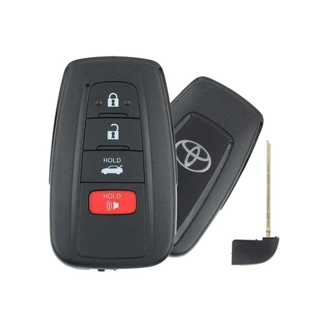 2018-2020 Toyota 86  4-Button Smart Key  PN: SU003-07686  HYQ14AHP - front, back and emergency key