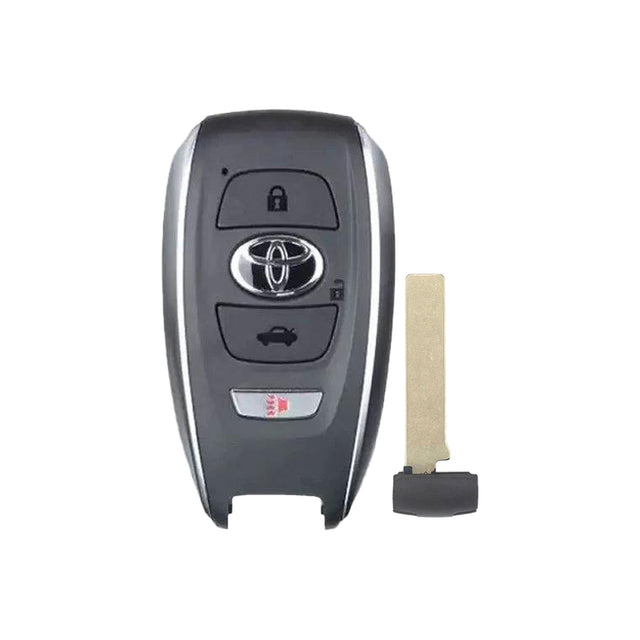2022-2025 Toyota GR86  4-Button Smart Key  PN: SU003-10030  HYQ14AHK - front, back and emergency key