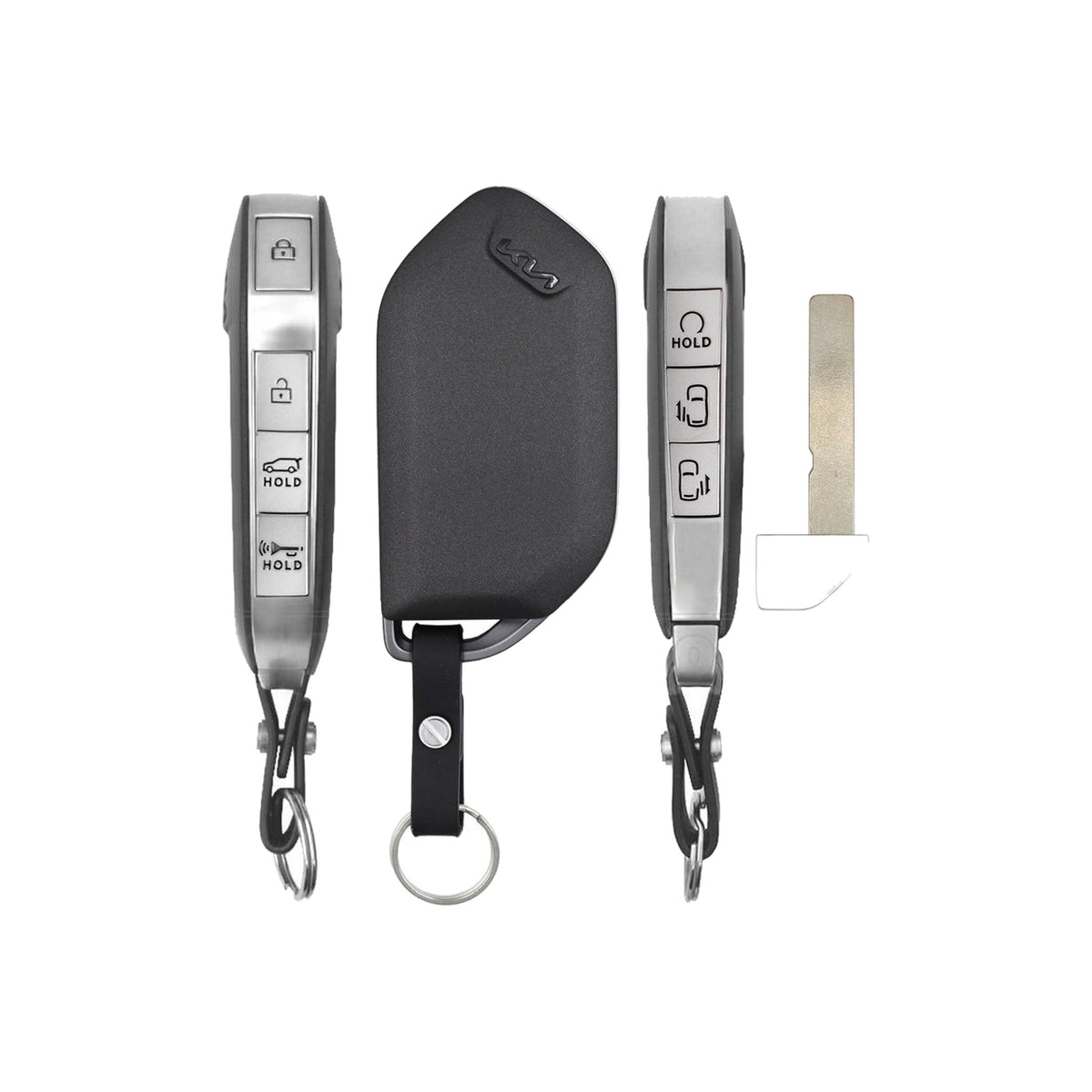 2024-2025 Kia Carnival  7-Button Smart Key  PN: 95440-R0810  TQ8-FOB-4F81M44 - front, back, side buttons and emergency key