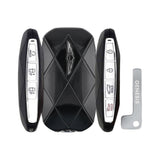 2024-2026 Genesis GV80  7-Button Smart Key  PN: 95440-T6AA0  TQ8-FOB-4F75U44 - both button edges, back and emergency key