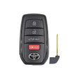 2022-2026 Toyota Tundra  Tacoma  4-Button Smart Key  PN: 8990H-0C010  HYQ14FBX  8A Chip - front, back and emergency key