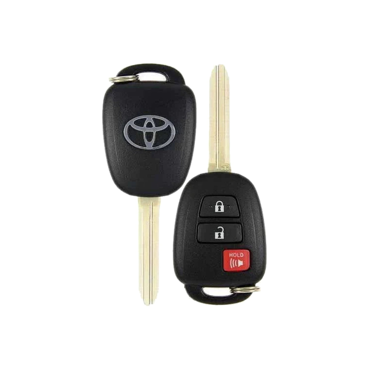 2013-2021 Toyota Highlander  RAV4  3-Button Remote Head Key  PN: 89070-0C050  GQ4-52T  H Chip - front and back