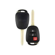 2013-2021 Toyota Highlander  RAV4  3-Button Remote Head Key  PN: 89070-0C050  GQ4-52T  H Chip - Recase, no-logo shell