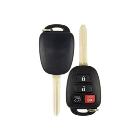 2013-2019 Toyota Highlander  RAV4  4-Button Remote Head Key  PN: 89070-0R100  GQ4-52T  H Chip - Recase, no-logo shell