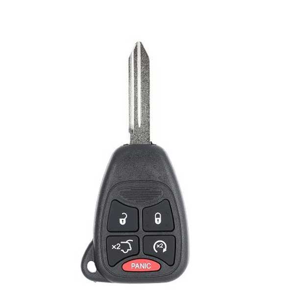 2006-2014 Chrysler / Dodge / Jeep / 5-Button Remote Head Key / PN: 68029834 / OHT692713AA / AFTERMARKET