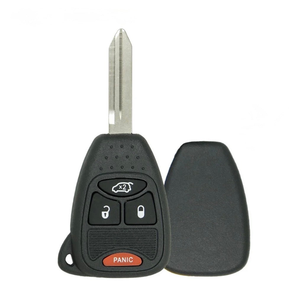 2004-2016 Chrysler / Jeep / Dodge / 4-Button Remote Head Key Shell / Y159 / OHT692427AA / Super Strong / AFTERMARKET