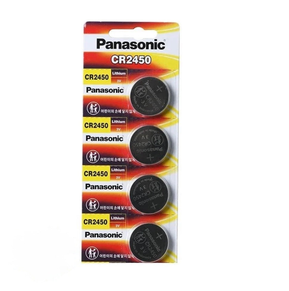 Panasonic CR2450 3V Lithium Battery 4-Pack