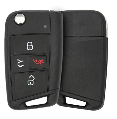 2015-2019 Volkswagen Golf / GTI / 4-Button Flip Key / PN: 5G0 959 752 BE / NBGFS12P01 / HU66 / AFTERMARKET