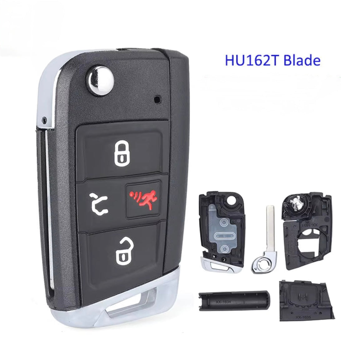 2015-2020 Volkswagen Jetta / Golf / GTI / 4-Button Flip Key SHELL / NBGFS12A01 / GTL Super Strong / AFTERMARET