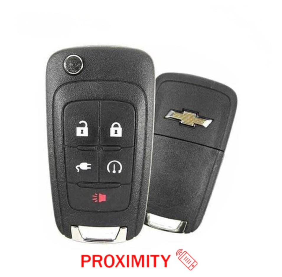 2011-2015 Chevrolet Volt / 5-Button Remote Flip Key / PN: 22755321 / OHT05918179 / OEM REFURB