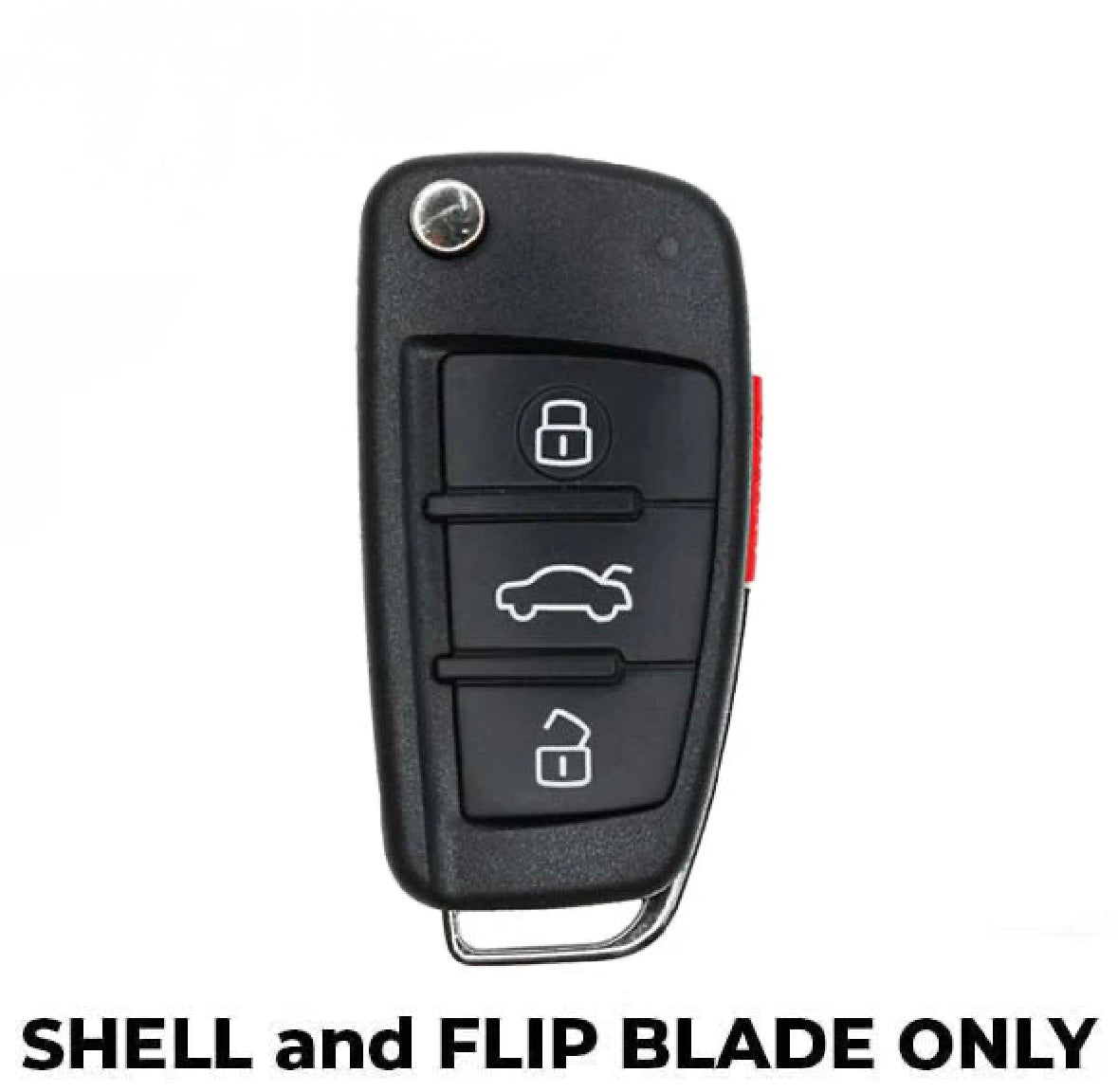 2006-2010 Audi / 4-button Flip Key SHELL for NBG009272T / AFTERMARKET