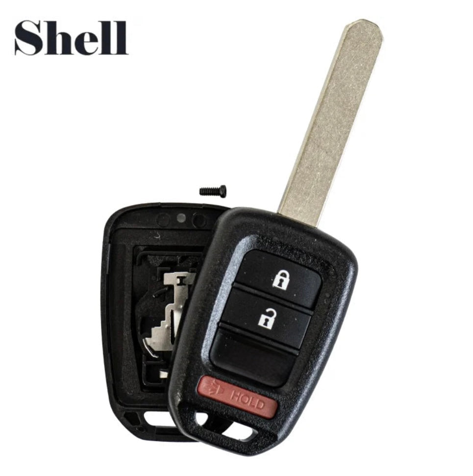 2013-2019 Honda CR-V / Crosstour / 3-Button Remote Head Key SHELL / MLBHLIK6-1T / AFTERMARKET