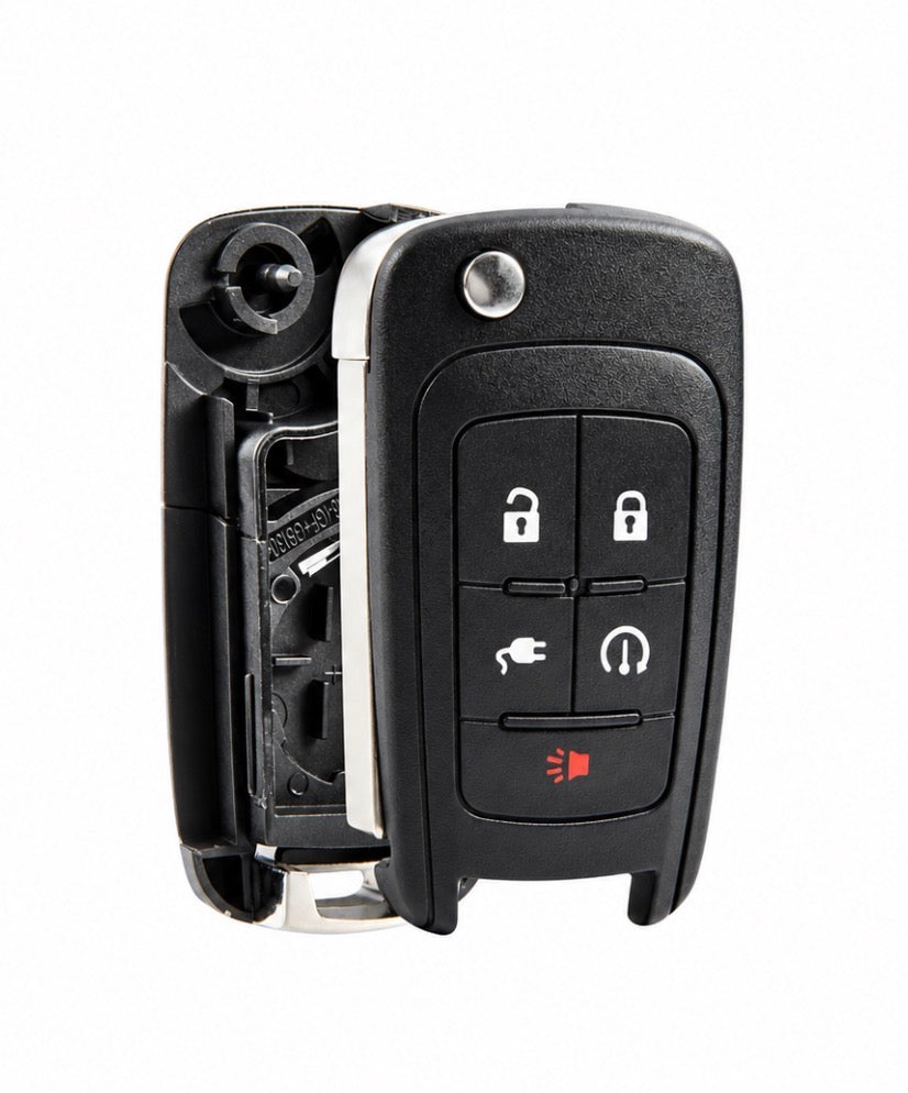 2011-2015 Chevrolet Volt 5-Button Flip Key w/ Plug-In Remote Shell | OHT05918179
