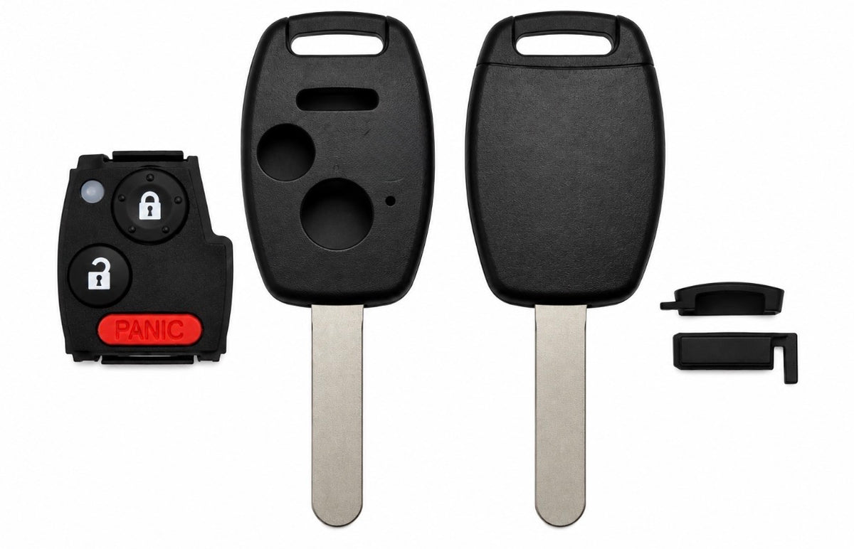 GTL - Honda 3-Button Remote Key Shell with Pad