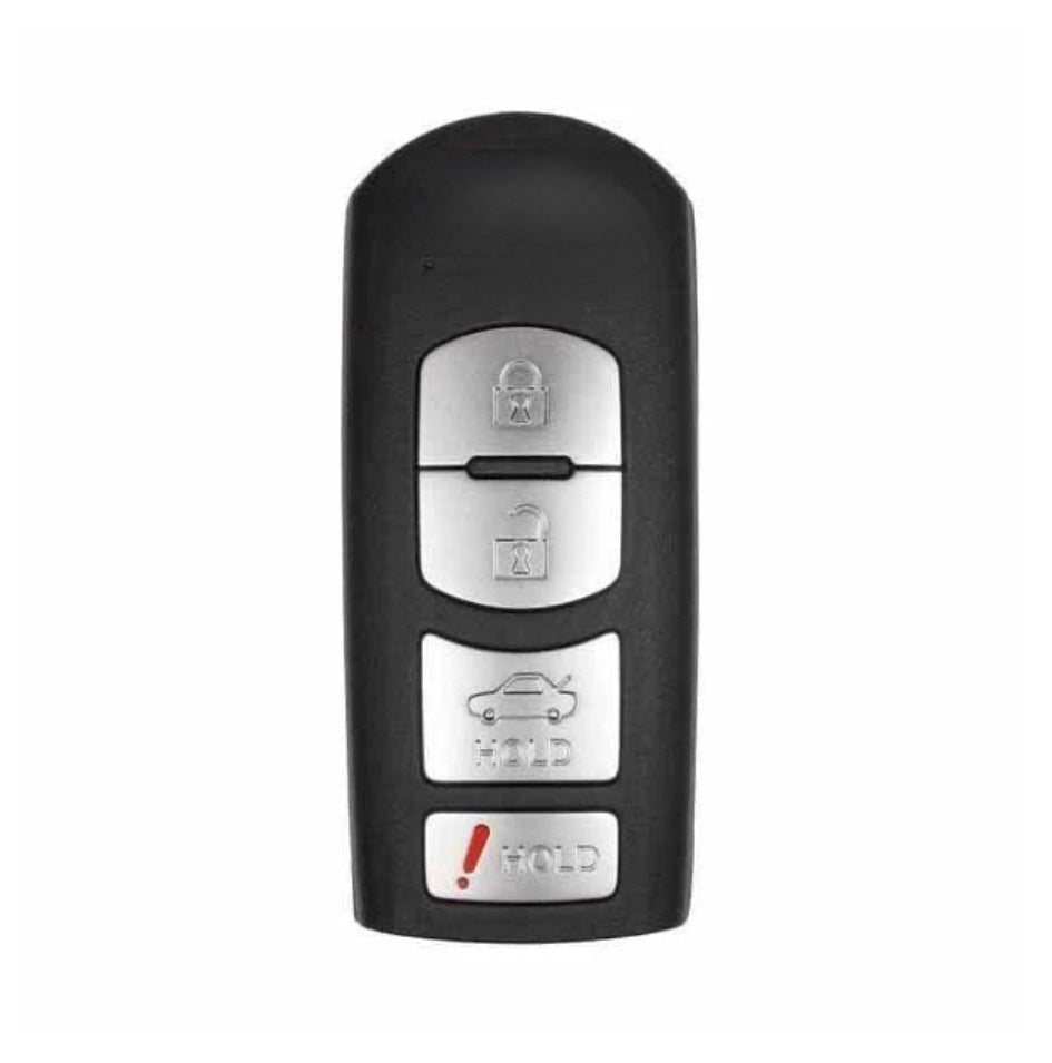 2014-2019 Mazda 3 / 6 / MX5 / 4-Button Smart Key / PN: GJY9-67-5DY / WAZSKE13D01 / WAZSKE13D02 / AFTERMARKET