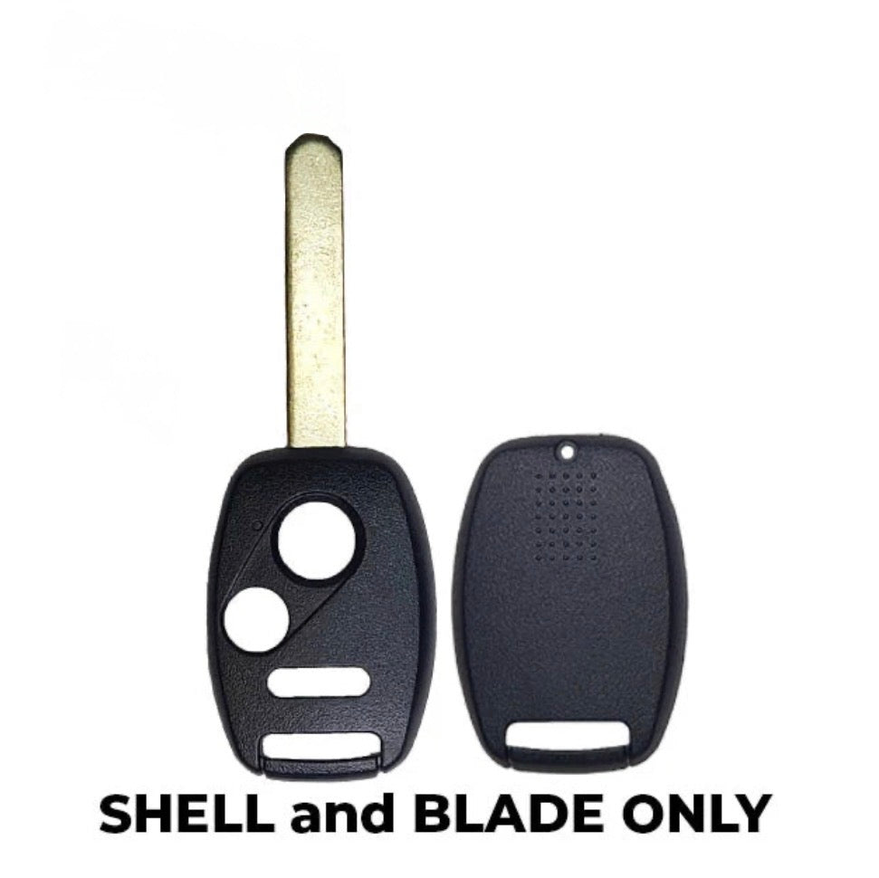 2006-2013 Honda 3-Button Remote Head Key SHELL / HO01 / NO CHIP SLOT / AFTERMARKET