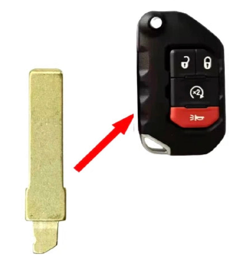 2018-2025 Jeep Wrangler / Remote Flip Key Blade / PN: OHT1130261 / AFTERMARKET